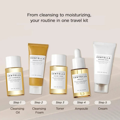 Korean Centella Travel Skincare Set