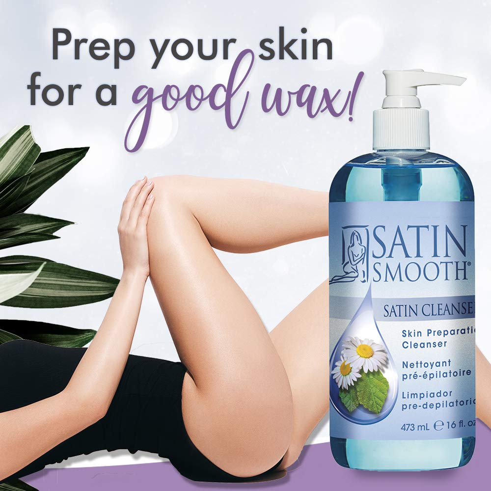 Pre-Wax Cleanser - Antiseptic Formula for Effective Skin Preparation, Deep Cleansing, and Irritation-Free Waxing, 16 Oz