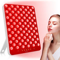 Red Light Therapy Lamp - 165 LED Red Light Therapy Panel for Face & Body, Portable Deep 660Nm - 850Nm near Infrared Light Therapy Device with Eye-Patch, White