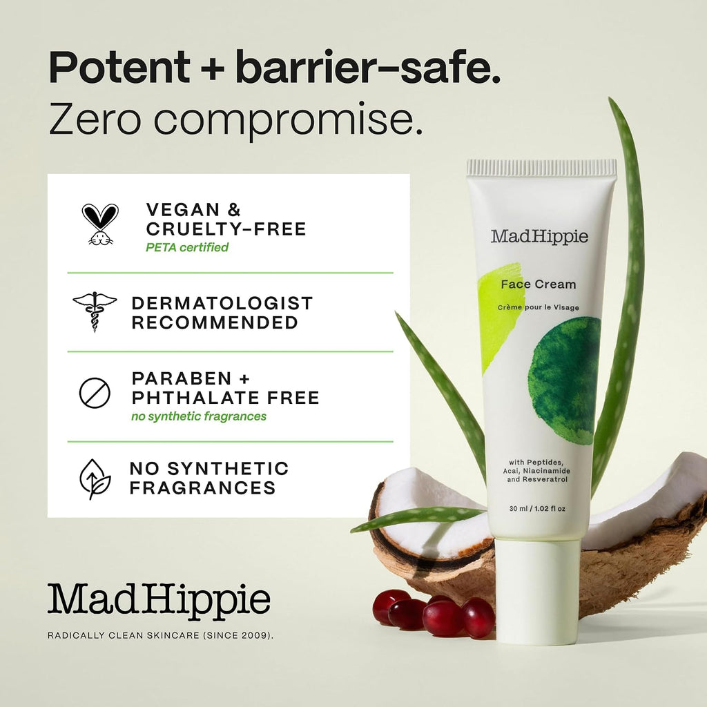 Face Cream – Age-Defying Face Moisturizer & Skin Tightening Cream with Niacinamide, Advanced Peptides & Argan Oil 1.02 Oz